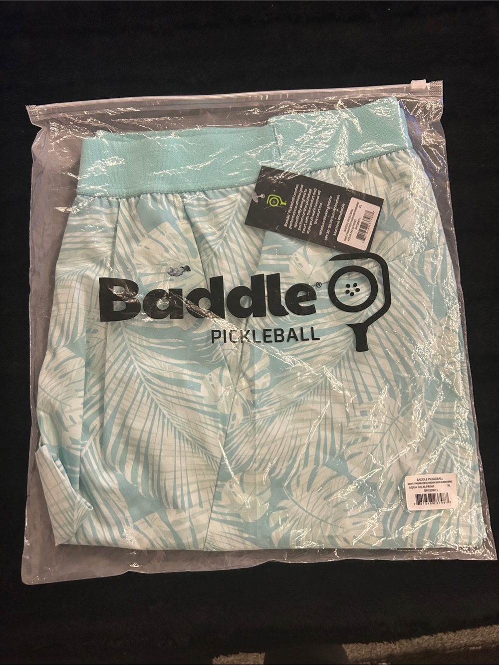 Kids Tropical Print Athletic Skort - Light Aqua